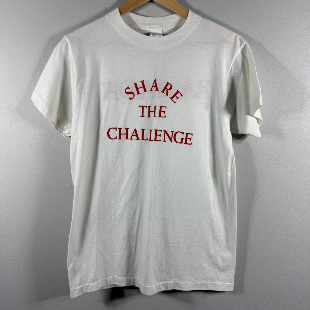 Ched Vintage Ramada Share The Challenge T-Shirt White XL